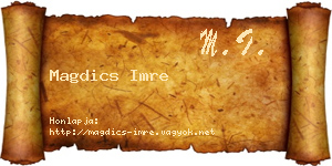 Magdics Imre névjegykártya